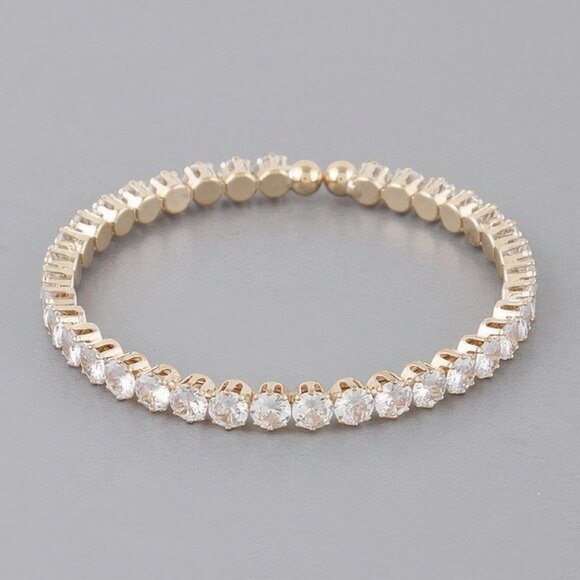 Classic Rhinestone Cuff Bracelet - Picture 2 of 4